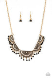 Boho Baby - Gold Necklace - Paparazzi Accessories Necklace Bedazzle Me Pretty Mobile Fashion Boutique