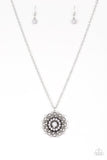 Boho Bonanza - Silver Necklace - Paparazzi Accessories Necklace Bedazzle Me Pretty Mobile Fashion Boutique