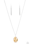 Boho Garden Parties - Orange Necklace - Paparazzi Accessories Necklace FS-Bedazzle Me Pretty Mobile Fashion Boutique
