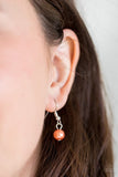 Bold Balancing Act - Orange Necklace - Paparazzi Accessories Necklace Bedazzle Me Pretty Mobile Fashion Boutique