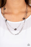 Bold Buds - Black Necklace - Paparazzi Accessories Necklace Bedazzle Me Pretty Mobile Fashion Boutique
