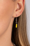 Bold Buds - Yellow Necklace - Paparazzi Accessories Necklace Bedazzle Me Pretty Mobile Fashion Boutique