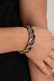 Bold Move - Copper Bracelet - Paparazzi Accessories Bracelet Bedazzle Me Pretty Mobile Fashion Boutique