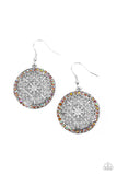 Bollywood Ballroom - Orange Earrings - Paparazzi Accessories Earrings Bedazzle Me Pretty Mobile Fashion Boutique