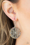 Bollywood Ballroom - Orange Earrings - Paparazzi Accessories Earrings Bedazzle Me Pretty Mobile Fashion Boutique