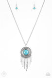 Bon VOYAGER - Blue Necklace - Paparazzi Accessories Necklace Bedazzle Me Pretty Mobile Fashion Boutique