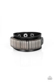 Boondock Bandit - Black Bracelet - Paparazzi Accessories Bracelet Bedazzle Me Pretty Mobile Fashion Boutique