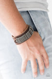 Boondock Bandit - Brown Bracelet - Paparazzi Accessories Bracelet Bedazzle Me Pretty Mobile Fashion Boutique