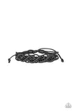 Boondocks and Bonfires - Black Bracelet - Paparazzi Accessories Bracelet Bedazzle Me Pretty Mobile Fashion Boutique
