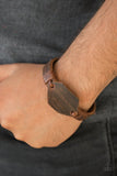 Boot Camp - Brown Bracelet - Paparazzi Accessories Bracelet Bedazzle Me Pretty Mobile Fashion Boutique