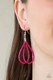 Bora Bombora - Pink Necklace - Paparazzi Accessories Necklace Bedazzle Me Pretty Mobile Fashion Boutique