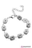 Bora Bora - Silver Bracelet - Paparazzi Accessories Bracelet Bedazzle Me Pretty Mobile Fashion Boutique