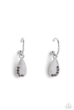 Borderline Baddie - Silver Earrings - Paparazzi Accessories Earrings Bedazzle Me Pretty Mobile Fashion Boutique