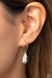 Borderline Baddie - Silver Earrings - Paparazzi Accessories Earrings Bedazzle Me Pretty Mobile Fashion Boutique