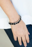 Born To Bedazzle - Black Bracelet - Paparazzi Accessories Bracelet Bedazzle Me Pretty Mobile Fashion Boutique