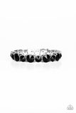 Born To Bedazzle - Black Bracelet - Paparazzi Accessories Bracelet Bedazzle Me Pretty Mobile Fashion Boutique