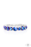 Born To Bedazzle - Blue Bracelet - Paparazzi Accessories Bracelet Bedazzle Me Pretty Mobile Fashion Boutique