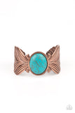 Born to Soar - Copper Bracelet - Paparazzi Accessories Bracelet Bedazzle Me Pretty Mobile Fashion Boutique