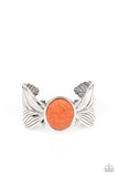 Born to Soar - Orange Bracelet - Paparazzi Accessories Bracelet Bedazzle Me Pretty Mobile Fashion Boutique