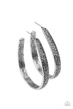 Bossy and Glossy - Silver Earrings - Paparazzi Accessories Earrings Bedazzle Me Pretty Mobile Fashion Boutique
