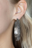 Bossy and Glossy - Silver Earrings - Paparazzi Accessories Earrings Bedazzle Me Pretty Mobile Fashion Boutique