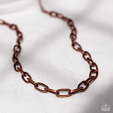 Boston Backdrop - Copper Necklace - Paparazzi Accessories Necklace Bedazzle Me Pretty Mobile Fashion Boutique