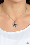 Botanical Ballad - Blue Necklace - Paparazzi Accessories Necklace Bedazzle Me Pretty Mobile Fashion Boutique