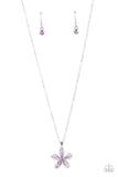Botanical Ballad - Purple Necklace - Paparazzi Accessories Necklace Bedazzle Me Pretty Mobile Fashion Boutique