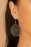 Botanical Bash - Brown Earrings - Paparazzi Accessories Earrings Bedazzle Me Pretty Mobile Fashion Boutique