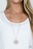 Botanical Bling - Rose Gold Necklace - Paparazzi Accessories Necklace Bedazzle Me Pretty Mobile Fashion Boutique