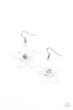 Botanical Bonanza - White Earrings - Paparazzi Accessories Earrings FS-Bedazzle Me Pretty Mobile Fashion Boutique