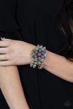 Botanical Bravado - Pink Bracelet - Paparazzi Accessories Bracelet Bedazzle Me Pretty Mobile Fashion Boutique