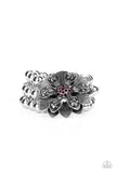 Botanical Bravado - Purple Bracelet - Paparazzi Accessories Bracelet FS-Bedazzle Me Pretty Mobile Fashion Boutique