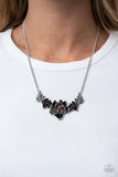 Botanical Breeze - Red Necklace - Paparazzi Accessories Necklace Bedazzle Me Pretty Mobile Fashion Boutique