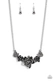 Botanical Breeze - Silver Necklace - Paparazzi Accessories Necklace Bedazzle Me Pretty Mobile Fashion Boutique