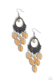 Botanical Escape - Brown Earrings - Paparazzi Accessories Earrings Bedazzle Me Pretty Mobile Fashion Boutique