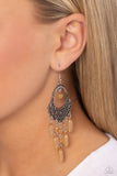 Botanical Escape - Brown Earrings - Paparazzi Accessories Earrings Bedazzle Me Pretty Mobile Fashion Boutique