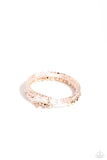 Boundless Behavior - Rose Gold Bracelet - Paparazzi Accessories Bracelet Bedazzle Me Pretty Mobile Fashion Boutique