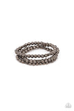 Boundless Boundaries - Black Bracelet - Paparazzi Accessories Bracelet Bedazzle Me Pretty Mobile Fashion Boutique
