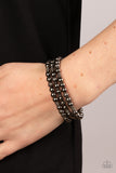 Boundless Boundaries - Black Bracelet - Paparazzi Accessories Bracelet Bedazzle Me Pretty Mobile Fashion Boutique