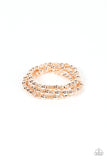 Boundless Boundaries - Rose Gold Bracelet - Paparazzi Accessories Bracelet Bedazzle Me Pretty Mobile Fashion Boutique