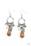 Bountiful Blessings - Green Earrings - Paparazzi Accessories Earrings Bedazzle Me Pretty Mobile Fashion Boutique