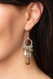 Bountiful Blessings - Green Earrings - Paparazzi Accessories Earrings Bedazzle Me Pretty Mobile Fashion Boutique