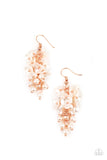 Bountiful Bouquets - Copper Earrings - Paparazzi Accessories Earrings Bedazzle Me Pretty Mobile Fashion Boutique
