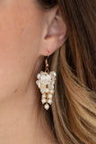 Bountiful Bouquets - Gold Earrings - Paparazzi Accessories Earrings Bedazzle Me Pretty Mobile Fashion Boutique