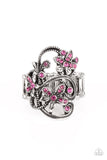 Bouquet Toss - Pink Ring - Paparazzi Accessories Ring Bedazzle Me Pretty Mobile Fashion Boutique