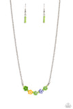 BOUQUET We Go - Green Necklace - Paparazzi Accessories Necklace Bedazzle Me Pretty Mobile Fashion Boutique