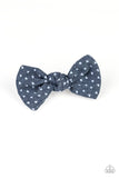 BOW a Kiss - Blue Hair Clip - Paparazzi Accessories Hair Clip Bedazzle Me Pretty Mobile Fashion Boutique