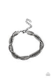 Box Office Bling - Black Bracelet - Paparazzi Accessories Bracelet Bedazzle Me Pretty Mobile Fashion Boutique