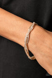 Box Office Bling - Gold Bracelet - Paparazzi Accessories Bracelet Bedazzle Me Pretty Mobile Fashion Boutique